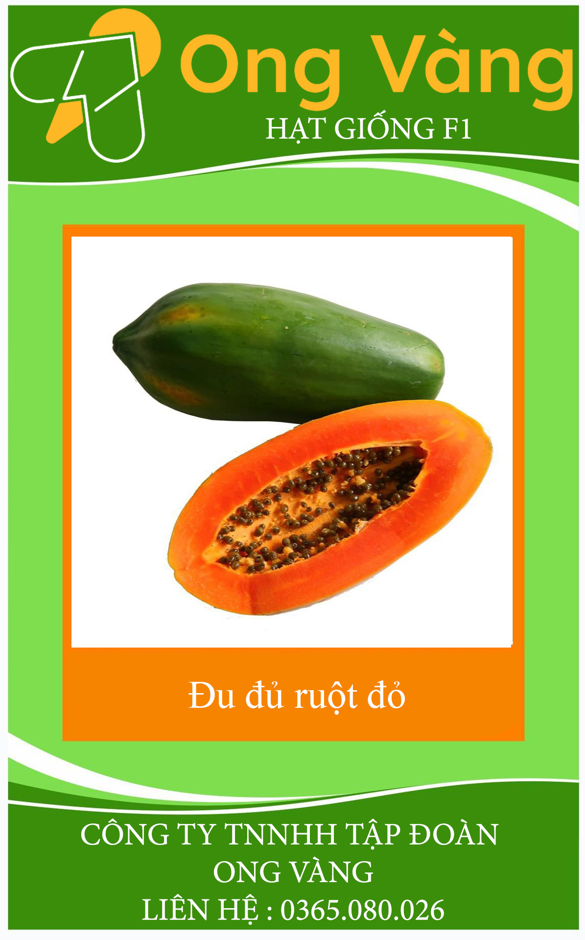 Hạt giống đu đủ ruột đỏ