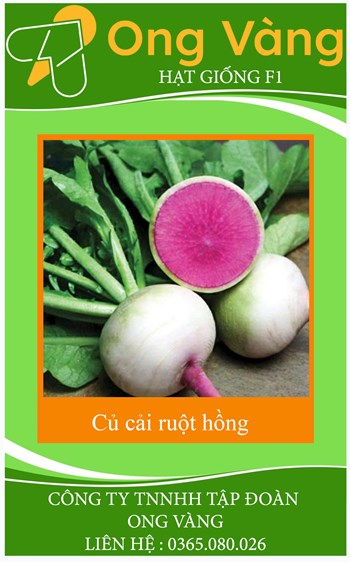 Hạt giống củ cải ruột hồng