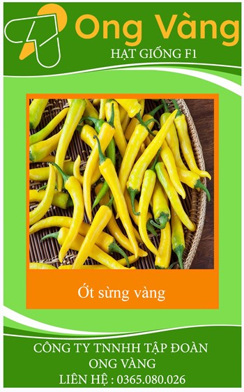 Hạt Giống Ớt Sừng Vàng